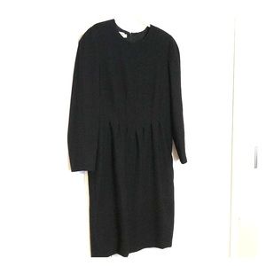 Long-sleeved black suit dress size 16